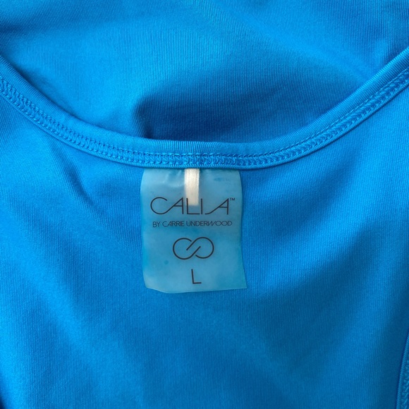 CALIA By Carrie Underwood Blue Razorback Tank | Size Large - Picture 8 of 10